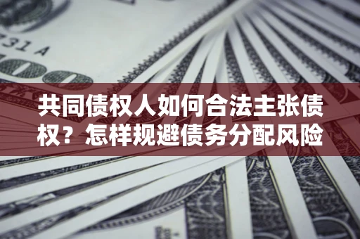 武汉共同债权人如何合法主张债权？怎样规避债务分配风险？