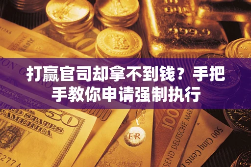 武汉打赢官司却拿不到钱？手把手教你申请强制执行