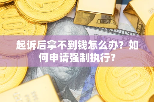 武汉起诉后拿不到钱怎么办？如何申请强制执行？
