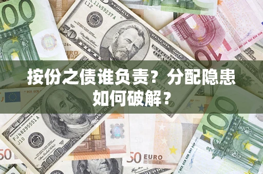 武汉按份之债谁负责？分配隐患如何破解？