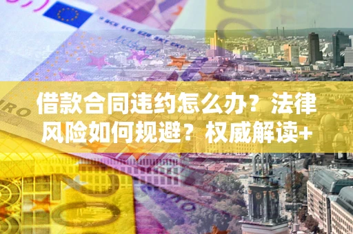 武汉借款合同违约怎么办?法律风险如何规避?权威解读+实用指南 武汉借款合同违约怎么办?法律风险如何规避?权威解读+实用指南