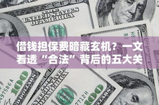 武汉借钱担保费暗藏玄机？一文看透“合法”背后的五大关键陷阱