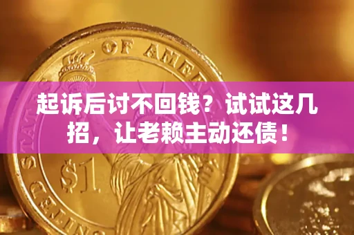 武汉起诉后讨不回钱？试试这几招，让老赖主动还债！