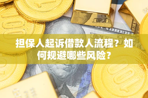 武汉担保人起诉借款人流程？如何规避哪些风险？