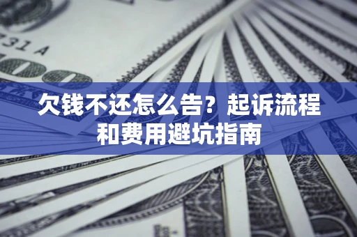 武汉欠钱不还怎么告？起诉流程和费用避坑指南