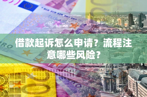 武汉借款起诉怎么申请？流程注意哪些风险？