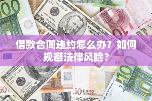 武汉借款合同违约怎么办？如何规避法律风险？